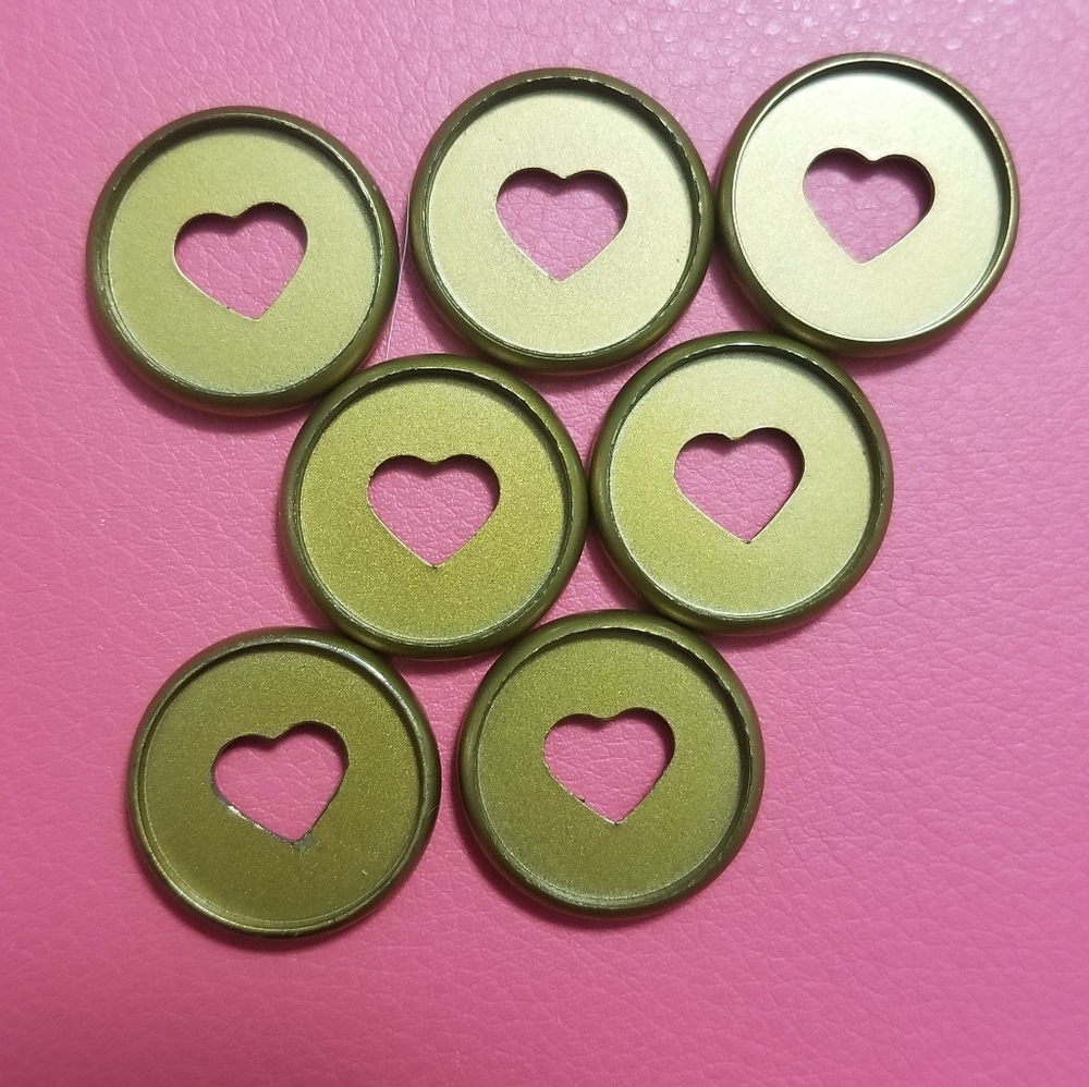7 Happy Planner Gold Plastic Mini Discs